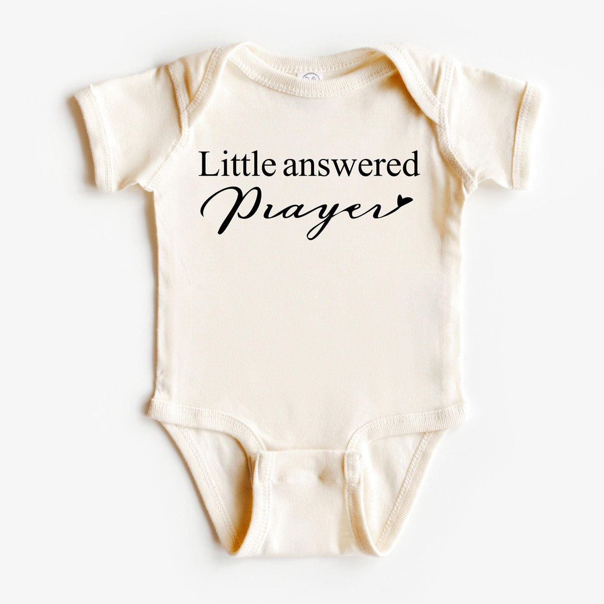 Little Answered Prayer Bodysuit - Religious Toddler Shirt - Natural Bodysuit - Christian Baby  Kids Tee - Blessed Baby Youth T-Shirt