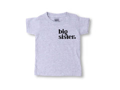 Big Sister Announcement Shirt – Natural Toddler Tee, Pregnancy Reveal Tee for Toddler, Youth or Babies