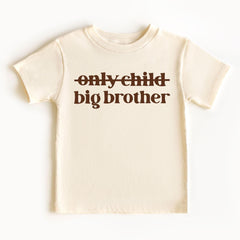 Big Brother Toddler Shirt - Baby Announcement - Only Child - Promoted To Big Brother - New Big Bro Youth T-Shirt - Retro Big Brother Kids