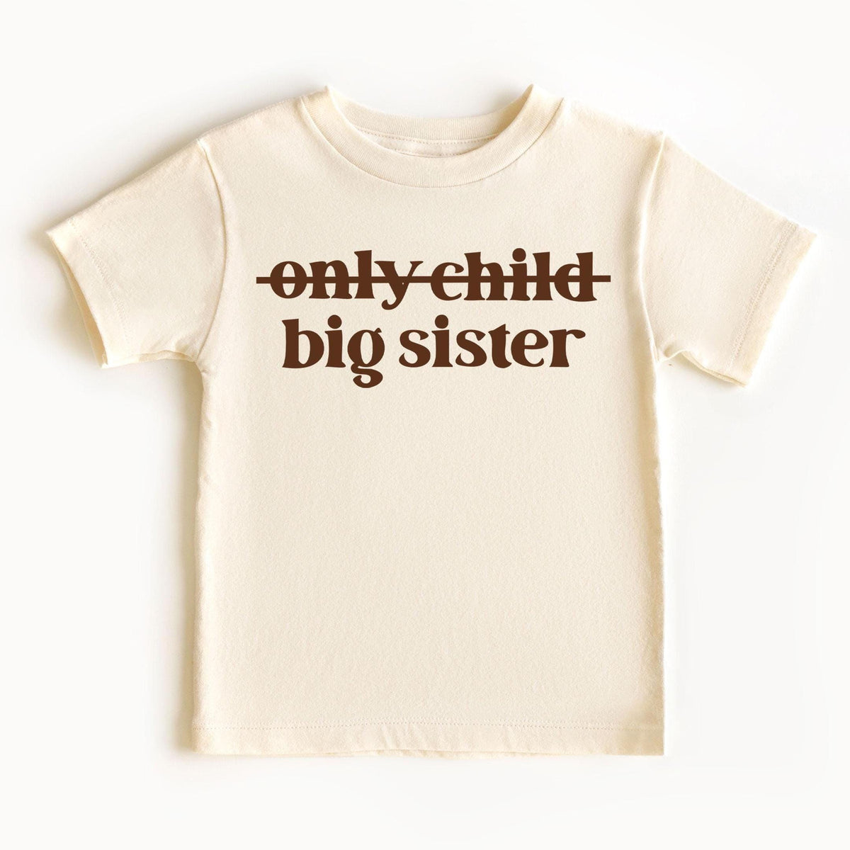 Big Sister Toddler Shirt - Baby Announcement - Only Child - Promoted To Big Sister - New Big Sis Youth T-Shirt - Retro Big Sister Kids Tee