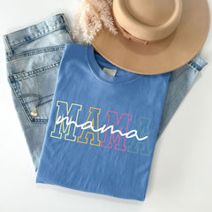 Mama T-Shirt - Mama Fluorescent Color Tee - Mothers Day Gift - Neon Mama Shirt - Birthday Gift - Gift For Her -  Mom Pregnancy Gift