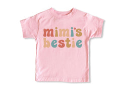 Mimi's Bestie Bodysuit - Funny Baby Tee - Baby Shower Gift - Gift from Mimi - Minimalist Baby Clothes - Kids Natural Shirt