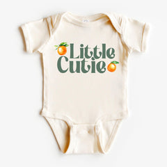 Little Cutie Bodysuit - Cute Orange Baby Toddler Shirt - Baby Shower Gift - Newborn Kid Natural Shirt - Little Orange Youth Tee
