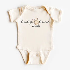 Baby Bear Est. Bodysuit - Announcement Bear - Cute Bear Baby Toddler Shirt - Newborn Baby Clothes - Baby Gender Kids Tee - Baby Shower Gift