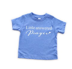 Little Answered Prayer Bodysuit - Religious Toddler Shirt - Natural Bodysuit - Christian Baby  Kids Tee - Blessed Baby Youth T-Shirt