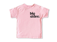 Big Sister Announcement Shirt – Natural Toddler Tee, Pregnancy Reveal Tee for Toddler, Youth or Babies