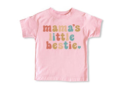 Mama's Little Bestie Bodysuit - Mommy's Little Bestie - First Mothers Day Gift - Little Best Friend Toddler Shirt - New Mom Gift