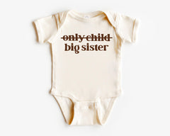 Big Sister Toddler Shirt - Baby Announcement - Only Child - Promoted To Big Sister - New Big Sis Youth T-Shirt - Retro Big Sister Kids Tee