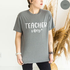 Comfort Colors® Shirt, Back to School Shirt, Teacher Vibes Shirt, Gift for Teacher, Comfort Colors® Teacher tshirt