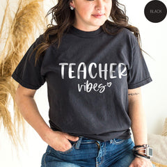 Comfort Colors® Shirt, Back to School Shirt, Teacher Vibes Shirt, Gift for Teacher, Comfort Colors® Teacher tshirt