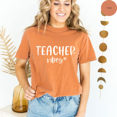 Comfort Colors® Shirt, Back to School Shirt, Teacher Vibes Shirt, Gift for Teacher, Comfort Colors® Teacher tshirt