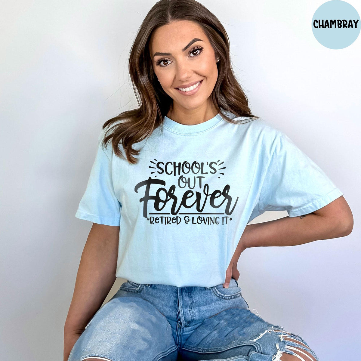 Comfort Colors® Teacher Retirement Shirt, Teacher Shirt, School's Out Forever Shirts, Retirement Gift, Retired Teacher Gift