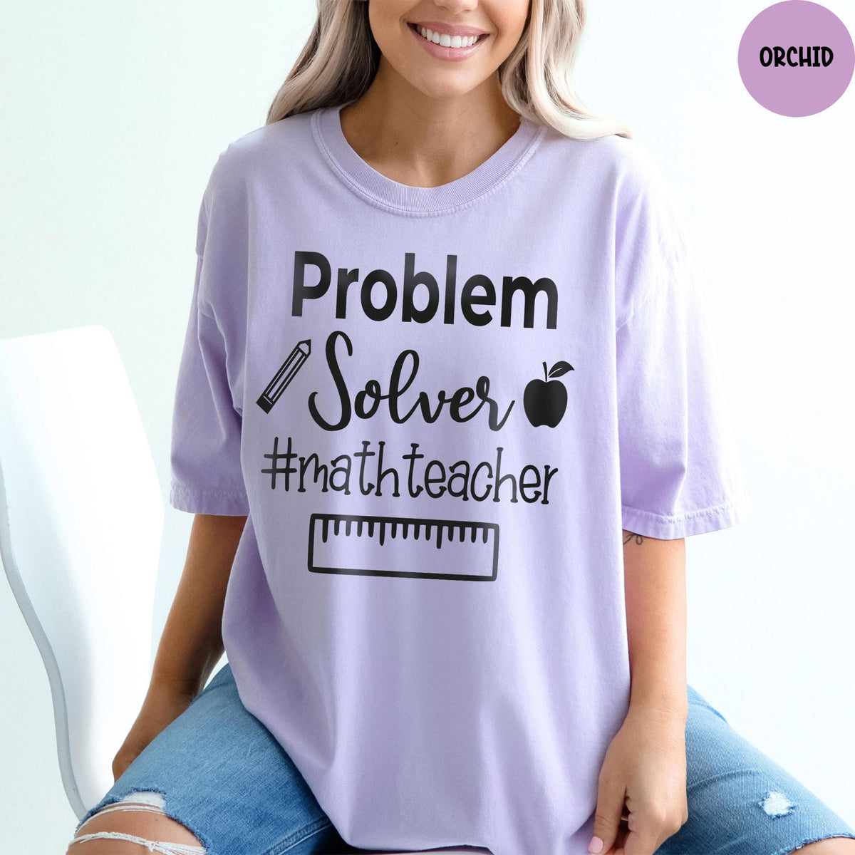 Comfort Colors® Teacher Tshirt, Math Teacher, Problem Solver #MathTeacher, Funny Math Shirt, Teacher Shirts, Math Teacher Gift