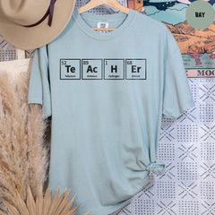 Comfort Colors® Teacher Periodic Table Shirt, Teacher Elements Shirt, Element Symbols T-Shirt, Science Shirt, Chemistry Teacher Shirt