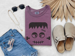 Retro Halloween Faces Shirt - Halloween Mummy T-Shirt - Pumpkin Face Tee - Halloween Crew Shirt - Halloween Party Shirt - Trick or Treat Tee