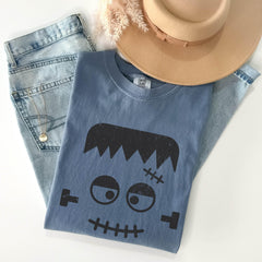 Retro Halloween Faces Shirt - Halloween Mummy T-Shirt - Pumpkin Face Tee - Halloween Crew Shirt - Halloween Party Shirt - Trick or Treat Tee