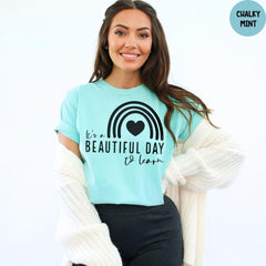 Comfort Colors® Shirt, It's a Beautiful Day to Learn, Teacher Shirt Gifts, Teacher Life Shirt, Back To School, Teacher Appreciation Gift