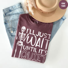 Comfort Colors® Skeleton Teacher Halloween Shirt, Skull Tee, Halloween Vibe Tee, Funny Halloween Teacher Shirt, Teacher Shirt