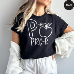Comfort Colors® Pre-K Teacher Shirts, P is for Pre-k, Kindergarten Shirt, Teacher Shirt, Teacher Appreciation, Gift For Teachers
