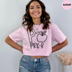 Comfort Colors® Pre-K Teacher Shirts, P is for Pre-k, Kindergarten Shirt, Teacher Shirt, Teacher Appreciation, Gift For Teachers