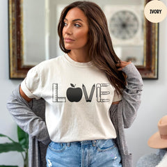 Comfort Colors® Teacher Love Shirt, Inspirational Teacher Shirt, Teacher Appreciation Shirt, Cute Teacher Shirt, Teacher Life Shirt