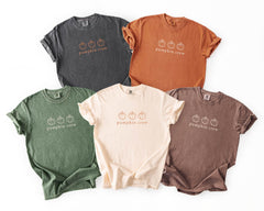 Comfort Colors® Pumpkin Crew Shirts - Pumpkin Patch Shirts - Fall Pumpkin T-Shirts - Unisex Pumpkin Shirt - Autumn Fall Shirts - Minimalist