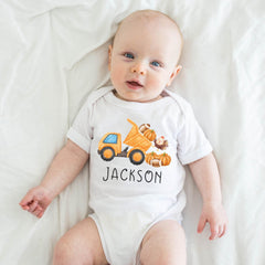 Kids Custom Fall Truck Shirt - Pumpkin Patch Kids Shirt - Thanksgiving Kids Shirts - Fall Pumpkin Truck t-Shirt - Thanksgiving Boys Gift Tee