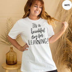Comfort Colors® Teacher Shirt, It's A Beautiful Day To Learning Shirt, Kindergarten Teacher Shirt, Teacher Appreciation Shirt