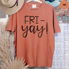 Comfort Colors® Fri-Yay Teacher T-Shirt, Back to School Shirt, Gift for Teacher, Funny Teacher Shirt, Friday Weekend Shirt