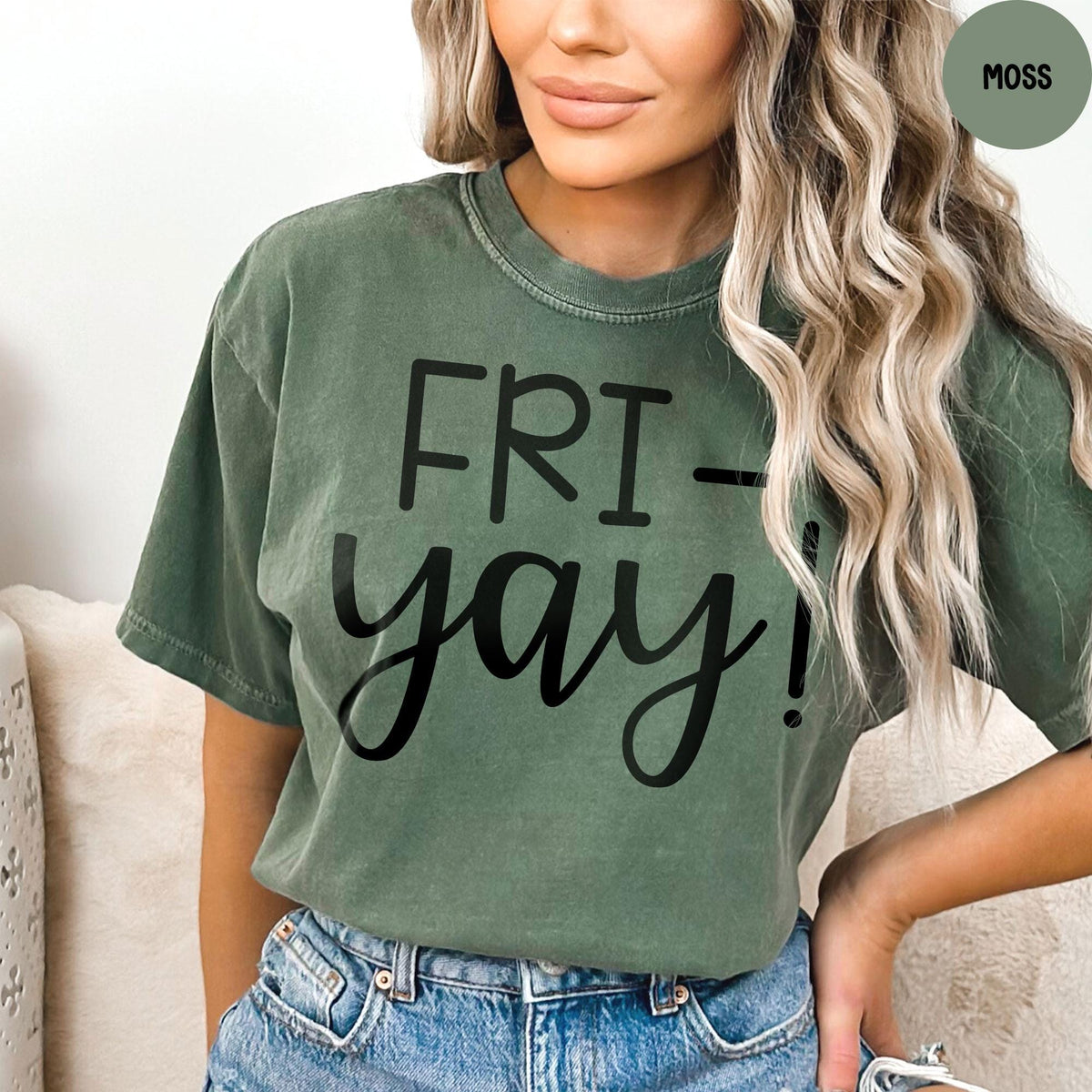 Comfort Colors® Fri-Yay Teacher T-Shirt, Back to School Shirt, Gift for Teacher, Funny Teacher Shirt, Friday Weekend Shirt
