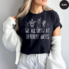 Comfort Colors® We All Grow At Different Rates Shirt, Teacher Appreciation Gift, Kindergarten Shirt, Special Education Teacher Tees