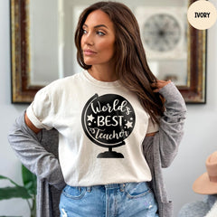 Comfort Colors® World's Best Teacher Shirt, Teacher Appreciation Gift, Funny Teacher Tee, School Shirt, Best Teacher Shirt, Teaching Gifts