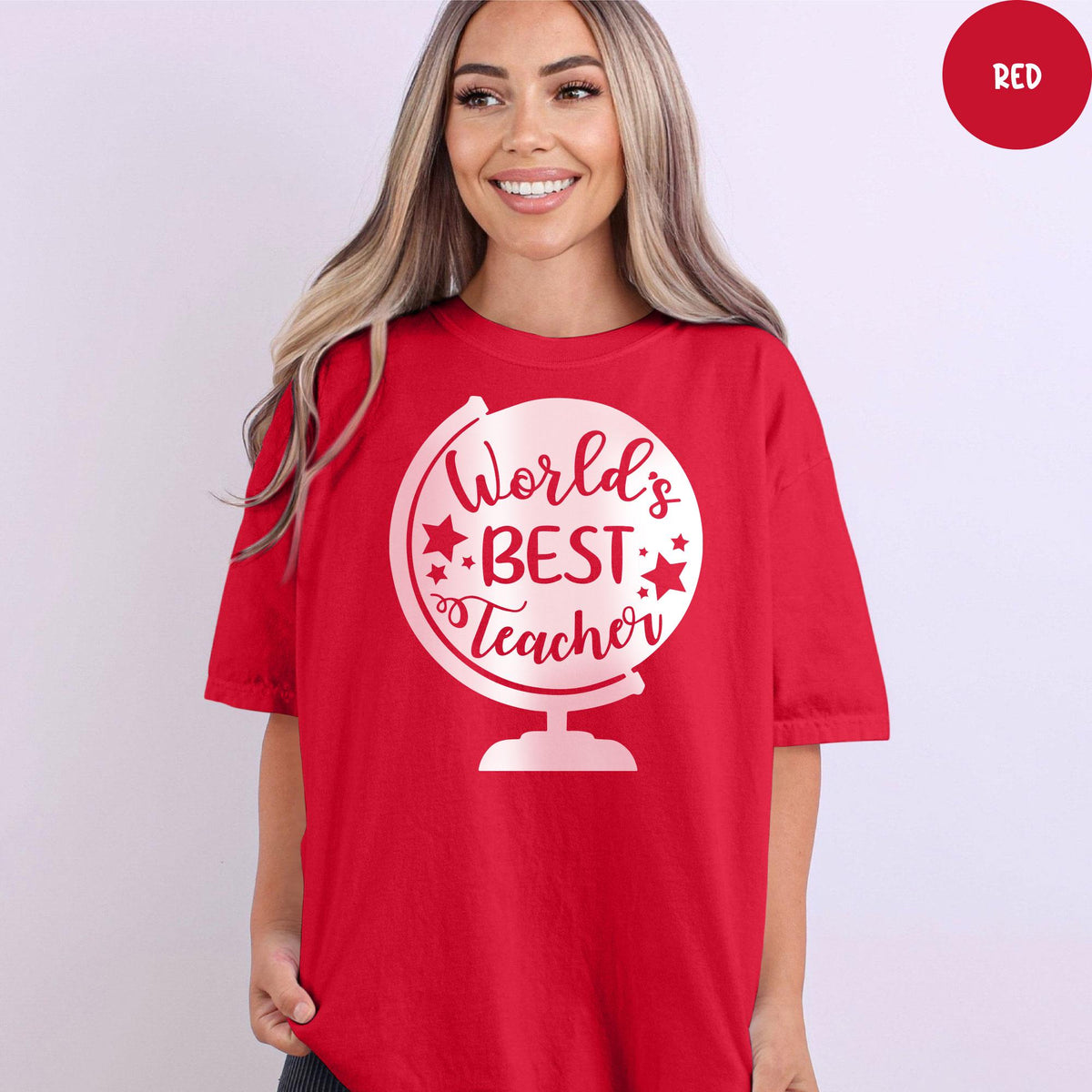 Comfort Colors® World's Best Teacher Shirt, Teacher Appreciation Gift, Funny Teacher Tee, School Shirt, Best Teacher Shirt, Teaching Gifts