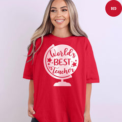 Comfort Colors® World's Best Teacher Shirt, Teacher Appreciation Gift, Funny Teacher Tee, School Shirt, Best Teacher Shirt, Teaching Gifts