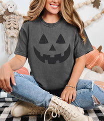 Comfort Colors®  Pumpkin Face Shirt - Retro Pumpkin Face Shirt - Fall Spooky pumpkin Shirt - Spooky Season Halloween Shirt - Fall Pumpkin