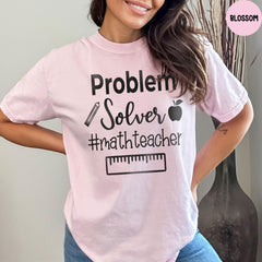 Comfort Colors® Teacher Tshirt, Math Teacher, Problem Solver #MathTeacher, Funny Math Shirt, Teacher Shirts, Math Teacher Gift