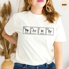 Comfort Colors® Teacher Periodic Table Shirt, Teacher Elements Shirt, Element Symbols T-Shirt, Science Shirt, Chemistry Teacher Shirt