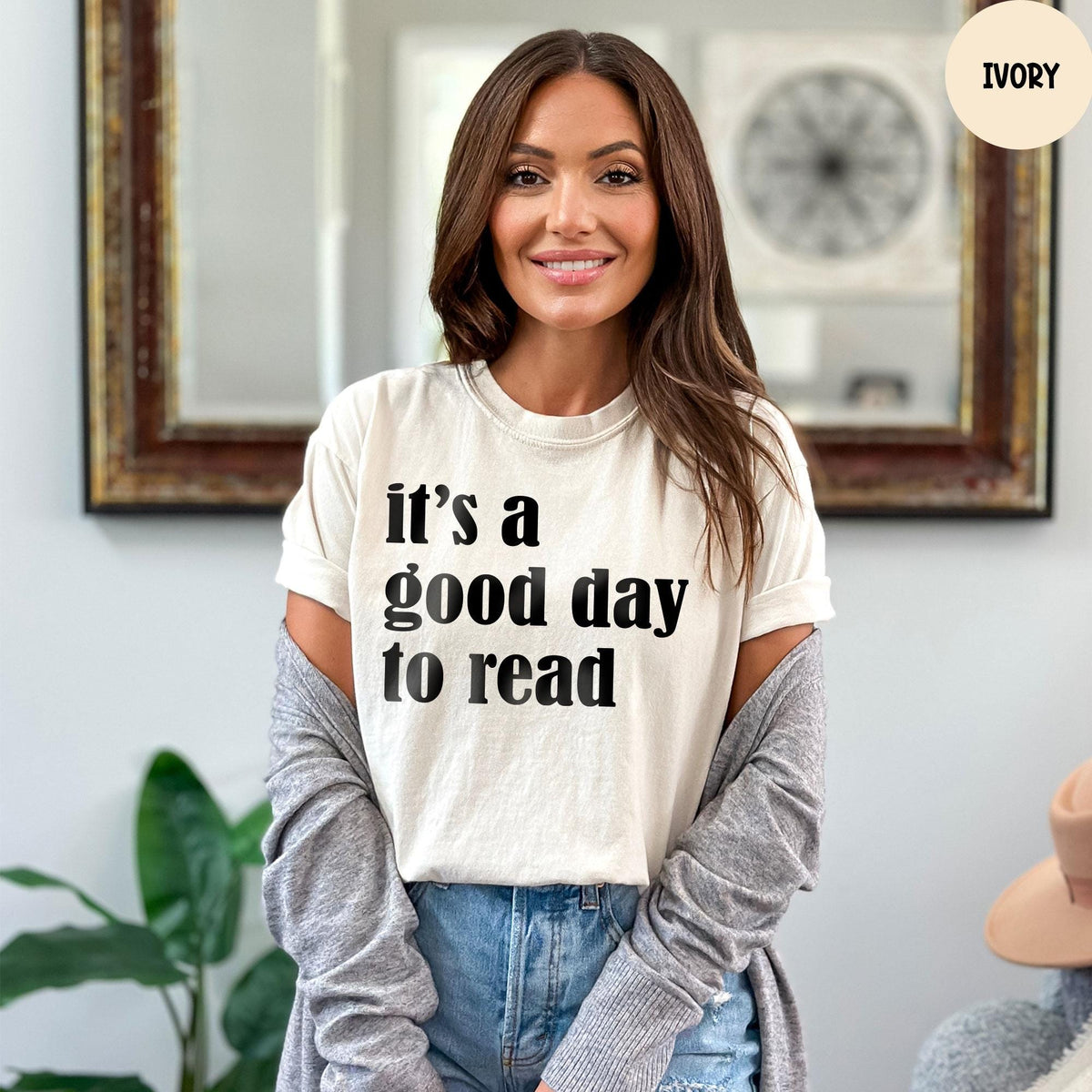 It's a Good Day to Read Shirt, Comfort Colors® Shirt, Reading Shirt, Book Lover Shirt,  Teacher Gift, Teacher Appreciation