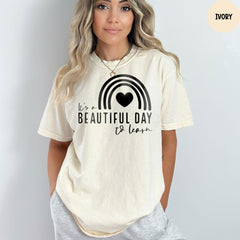 Comfort Colors® Shirt, It's a Beautiful Day to Learn, Teacher Shirt Gifts, Teacher Life Shirt, Back To School, Teacher Appreciation Gift