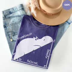 Comfort Colors® Shirt, Hippopotenuse Tee, Math Teacher Gift, Funny Math Teacher Shirt, Geometry Teacher, Math Lover, Teacher Gift