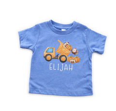 Kids Custom Fall Truck Shirt - Pumpkin Patch Kids Shirt - Thanksgiving Kids Shirts - Fall Pumpkin Truck t-Shirt - Thanksgiving Boys Gift Tee