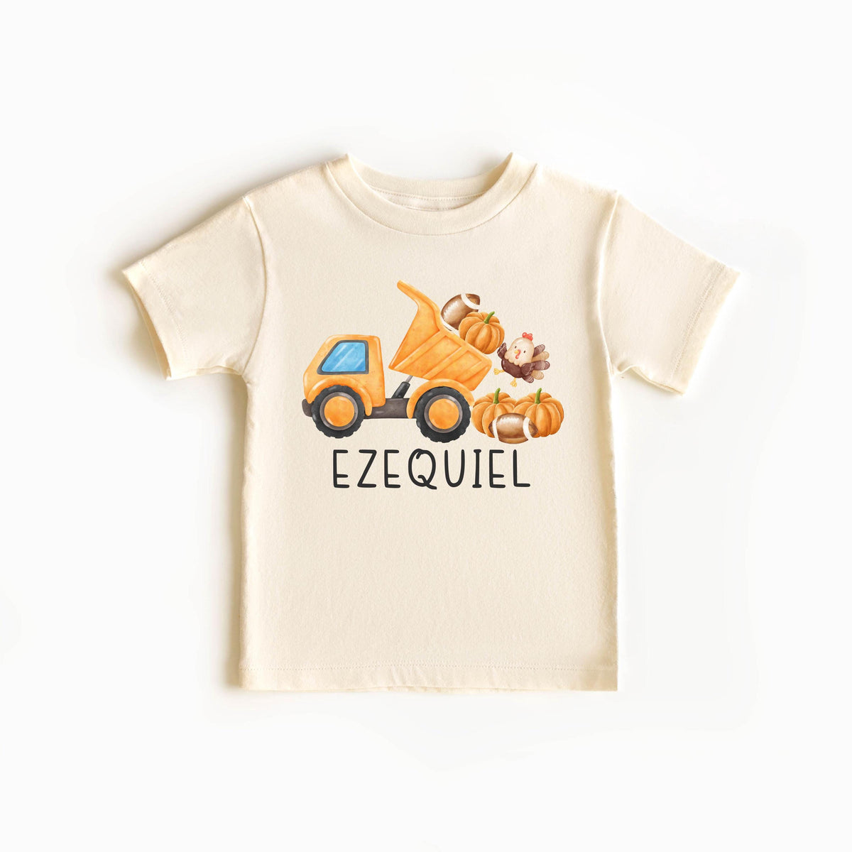 Kids Custom Fall Truck Shirt - Pumpkin Patch Kids Shirt - Thanksgiving Kids Shirts - Fall Pumpkin Truck t-Shirt - Thanksgiving Boys Gift Tee