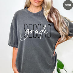 Comfort Colors® Second Grade Shirt, 2nd Grade Shirt, 2nd Grade Teacher Shirt, Back to School, Elementary Teacher Shirt