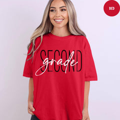 Comfort Colors® Second Grade Shirt, 2nd Grade Shirt, 2nd Grade Teacher Shirt, Back to School, Elementary Teacher Shirt