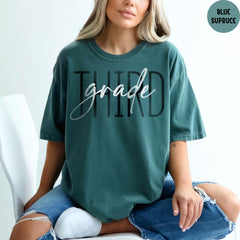 Comfort Colors® Third Grade Shirt, Third Grade Teacher Shirt, Back To School Shirt, First Day Of School Shirt, Third Grade Teacher Gift