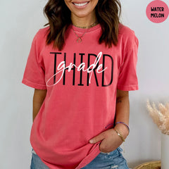 Comfort Colors® Third Grade Shirt, Third Grade Teacher Shirt, Back To School Shirt, First Day Of School Shirt, Third Grade Teacher Gift