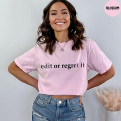 Comfort Colors® Edit or Regret it Shirt, English Teacher Gift, Funny English Teacher Shirt, Funny Grammar Shirt, Teacher Appreciation