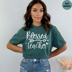 Comfort Colors® Blessed Shirt, Blessed Tshirt, Back To School Shirt, Teacher Appreciation Shirt, Teacher Shirt, Teacher Gifts