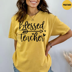 Comfort Colors® Blessed Shirt, Blessed Tshirt, Back To School Shirt, Teacher Appreciation Shirt, Teacher Shirt, Teacher Gifts