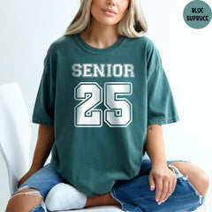 Comfort Colors® Senior 2025 Shirt, Class of 2025, Graduation Shirt, Graduation Gift, 2025 Graduate T-Shirt, High School Tee